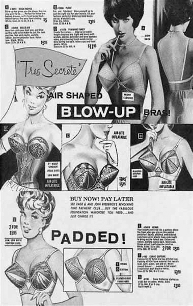 Vintage blow-up fashion advertisement
